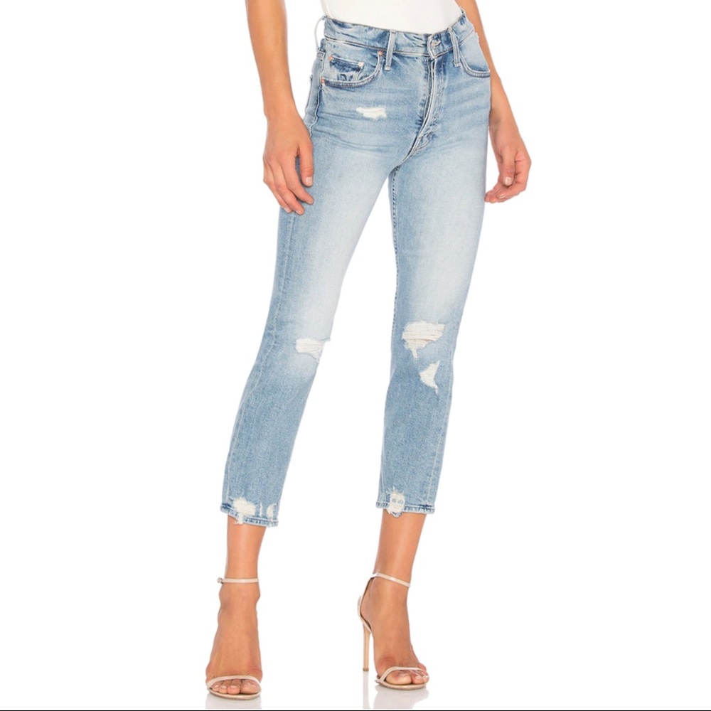 Light wash Mother jeans